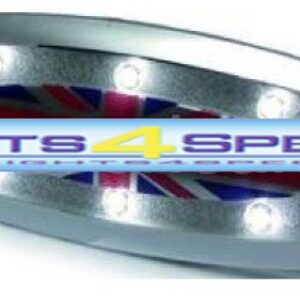 MINI - PLAFONIERA CENTRALE PER ILLUMINAZIONE INTERNA A LED CON GRAFICA INTERNA UNION JACK