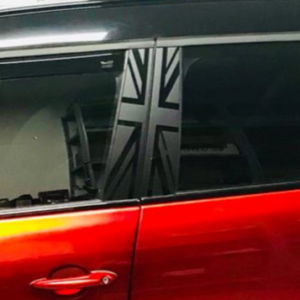 MINI - ADESIVO UNION BLACK JACK PER MONTANTI CENTRALI - MINI R60, R61
