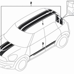 MINI - KIT SIDE STRIPES LATERALI - MINI R60