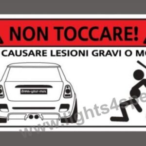 GRAFICA - ADESIVO NON TOCCARE