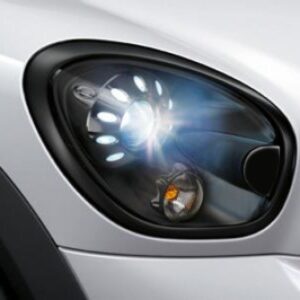 MINI - CORNICI FANALI ANTERIORI IN GLOSSY BLACK NERO LUCIDO - MINI R60, R61