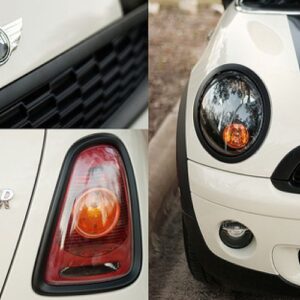 MINI - CORNICI FANALI FANALE NERE DEL KIT BLACK LINE