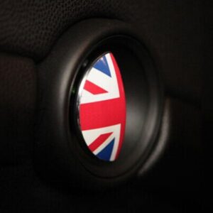 MINI - COVER MANIGLIE INTERNE APERTURA PORTIERIE GRAFICA UNION JACK + PULSANTE APERTURA CASSETTO PORTAOGGETTI