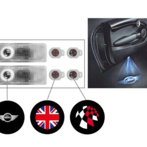 MINI - KIT PLAFONIERA SOTTOPORTA LED CON PROIETTORE LOGO ORIGINALE MINI