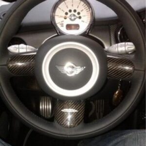 MINI - PLACCHE JCW IN CARBONIO PER VOLANTE 3 RAZZE